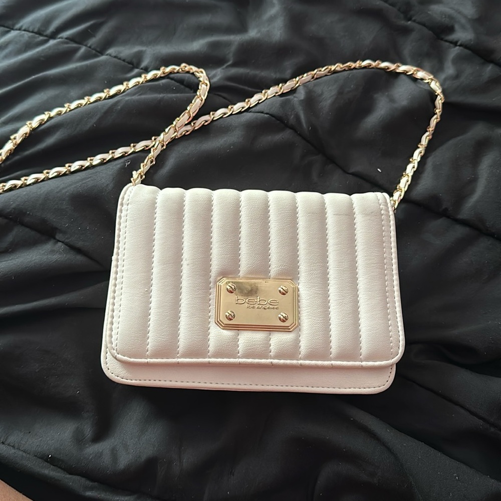 Sexy white cross body purse